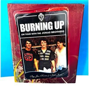Burning Up On Tour with the Jonas Brothers Hardcover Book 2009 Photo Biography
